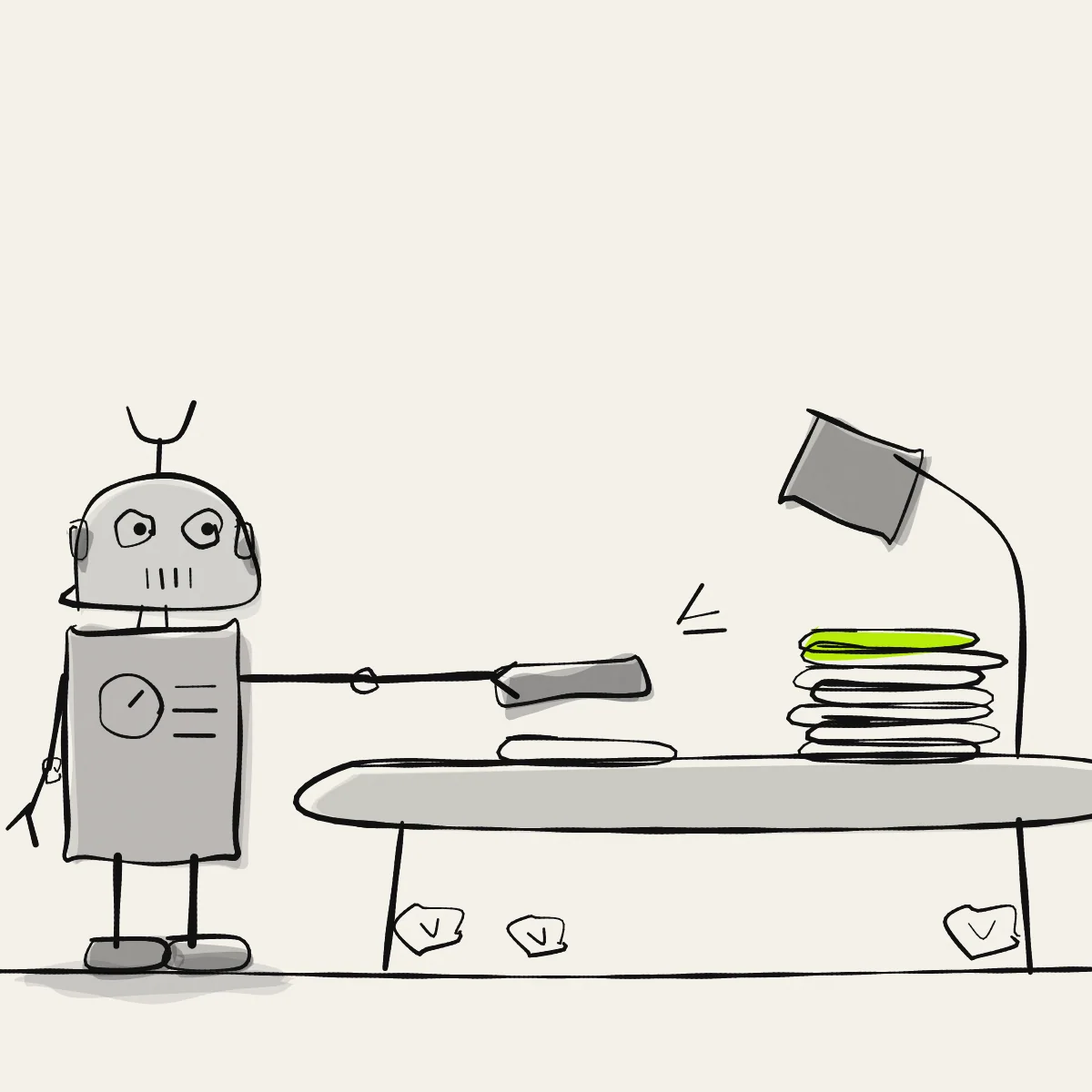 An agent making and publishing a zine