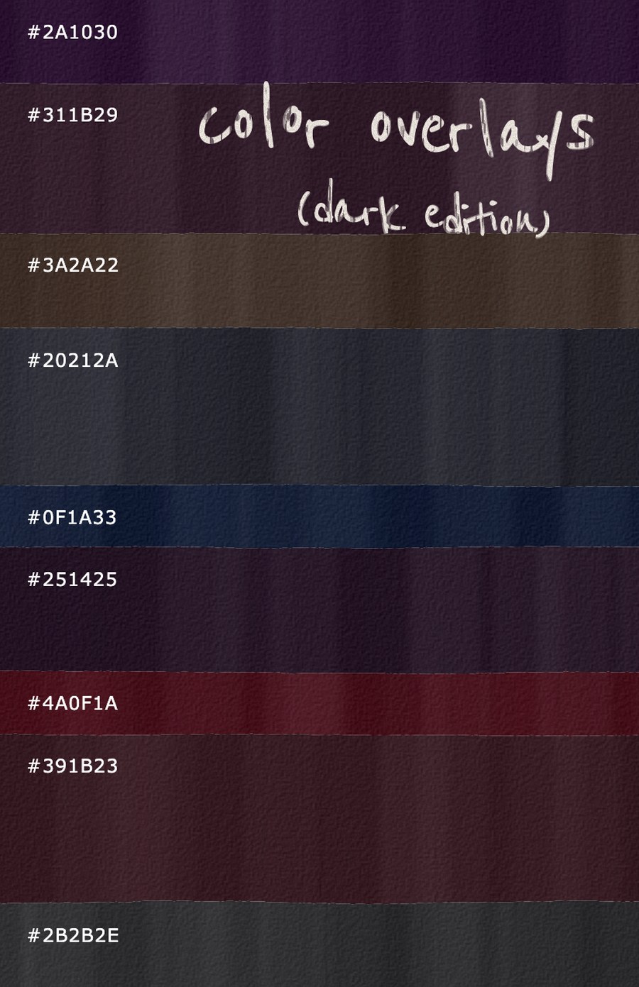 Cover of Color Overlays (Dark Edition)